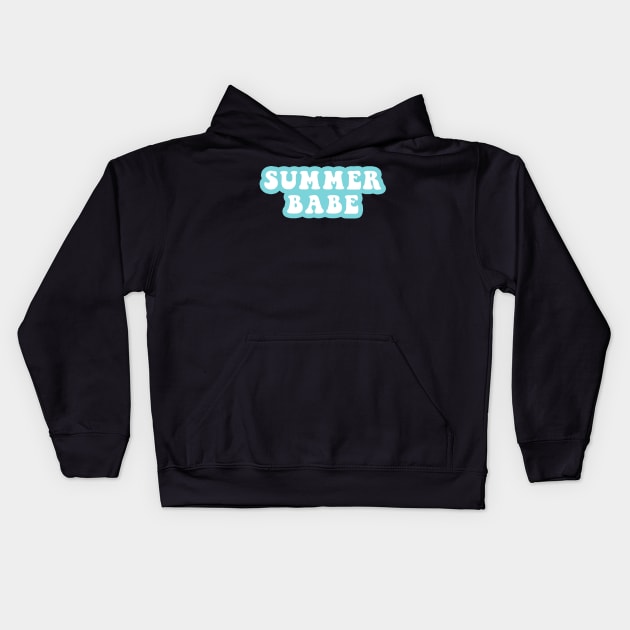 Summer Babe Kids Hoodie by CityNoir